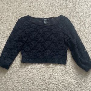 Lace crop top